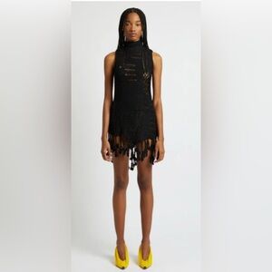 Christopher Esber Black Crochet Cover-Up